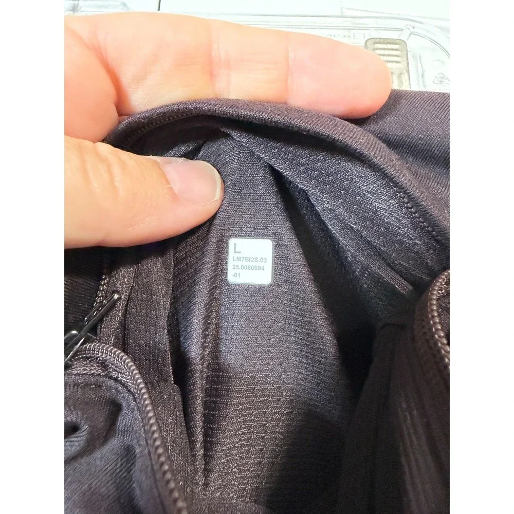 Lululemon City Sweat Short Mens Large Espresso Brown 5 Inch Inseam LM7BI2S